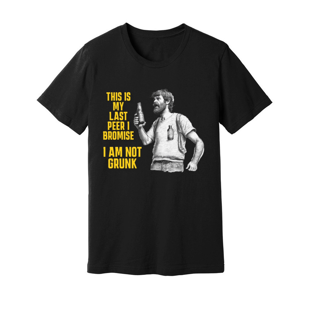 I AM NOT GRUNK Unisex Jersey Tee