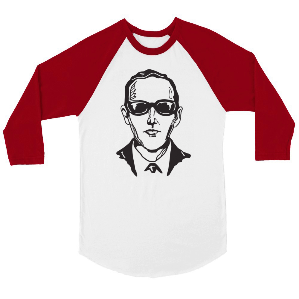 DB Cooper Unisex ¾ sleeve Raglan T-shirt