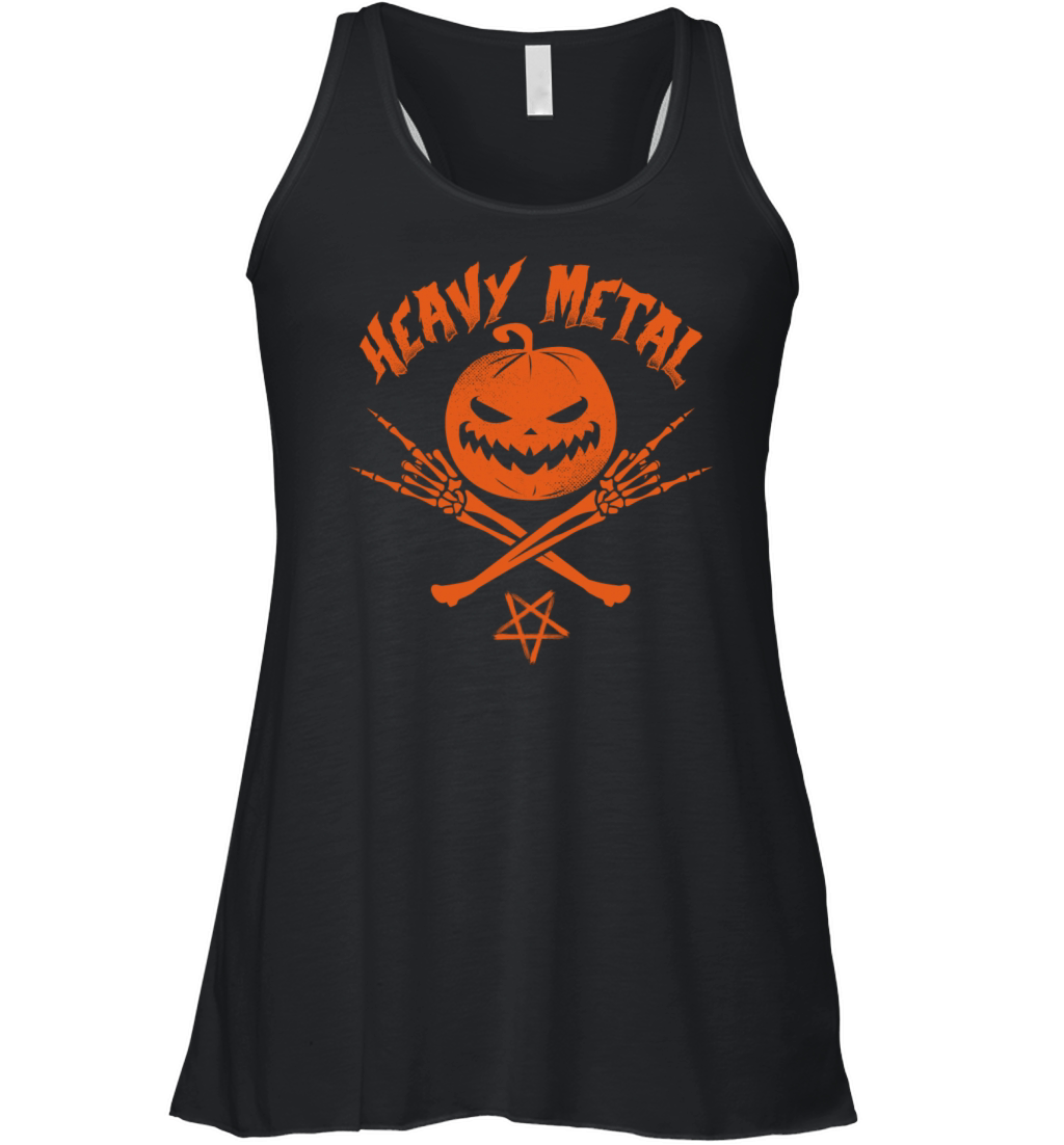 Heavy Metal Jack O Lantern Women's Flowy Tank Top