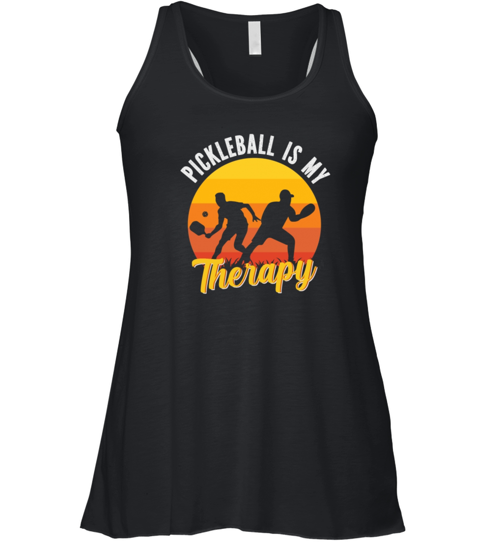 Pickleball is my Theraphy Women's Flowy Tank Top
