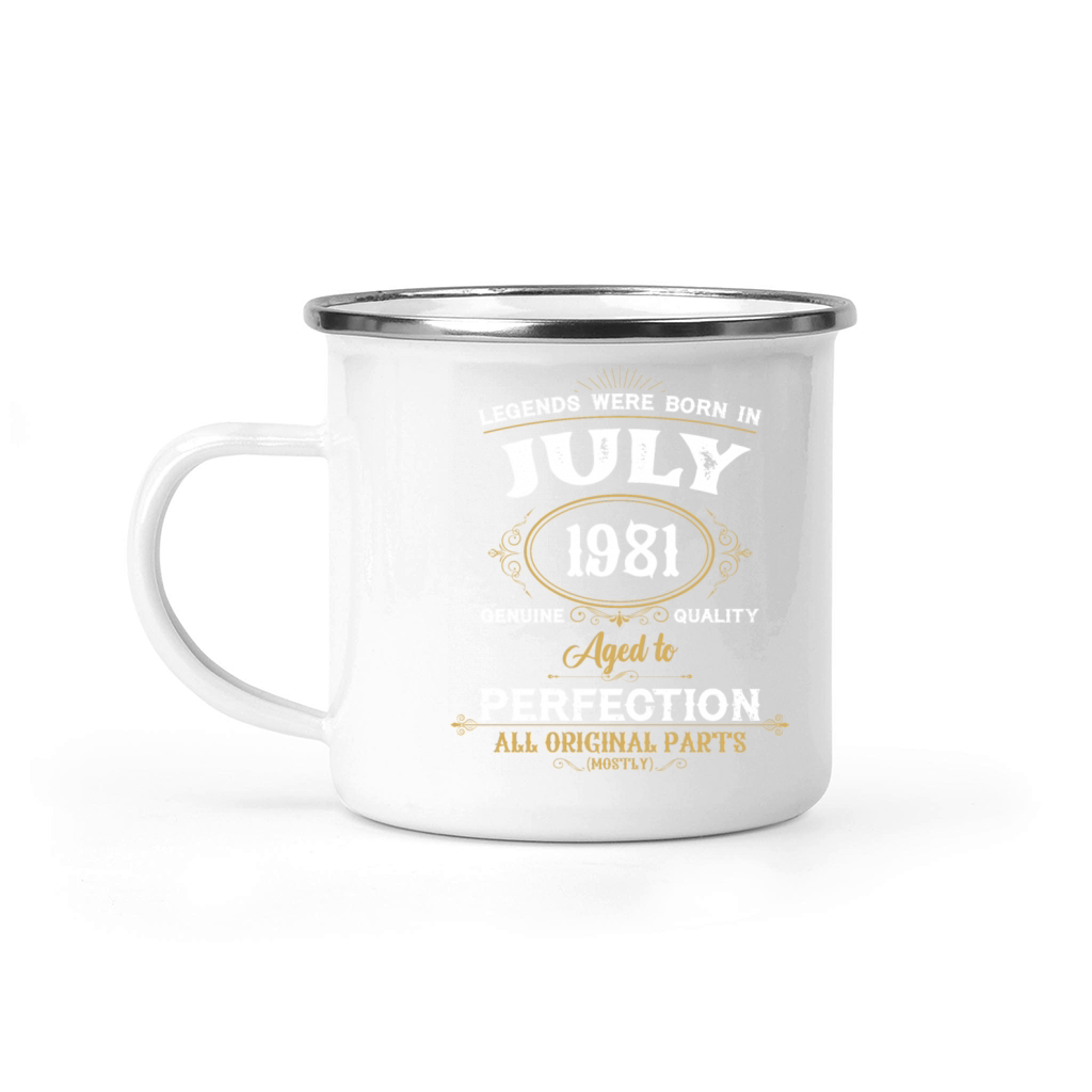 Legends Were Born In July 1981 Camping Mug