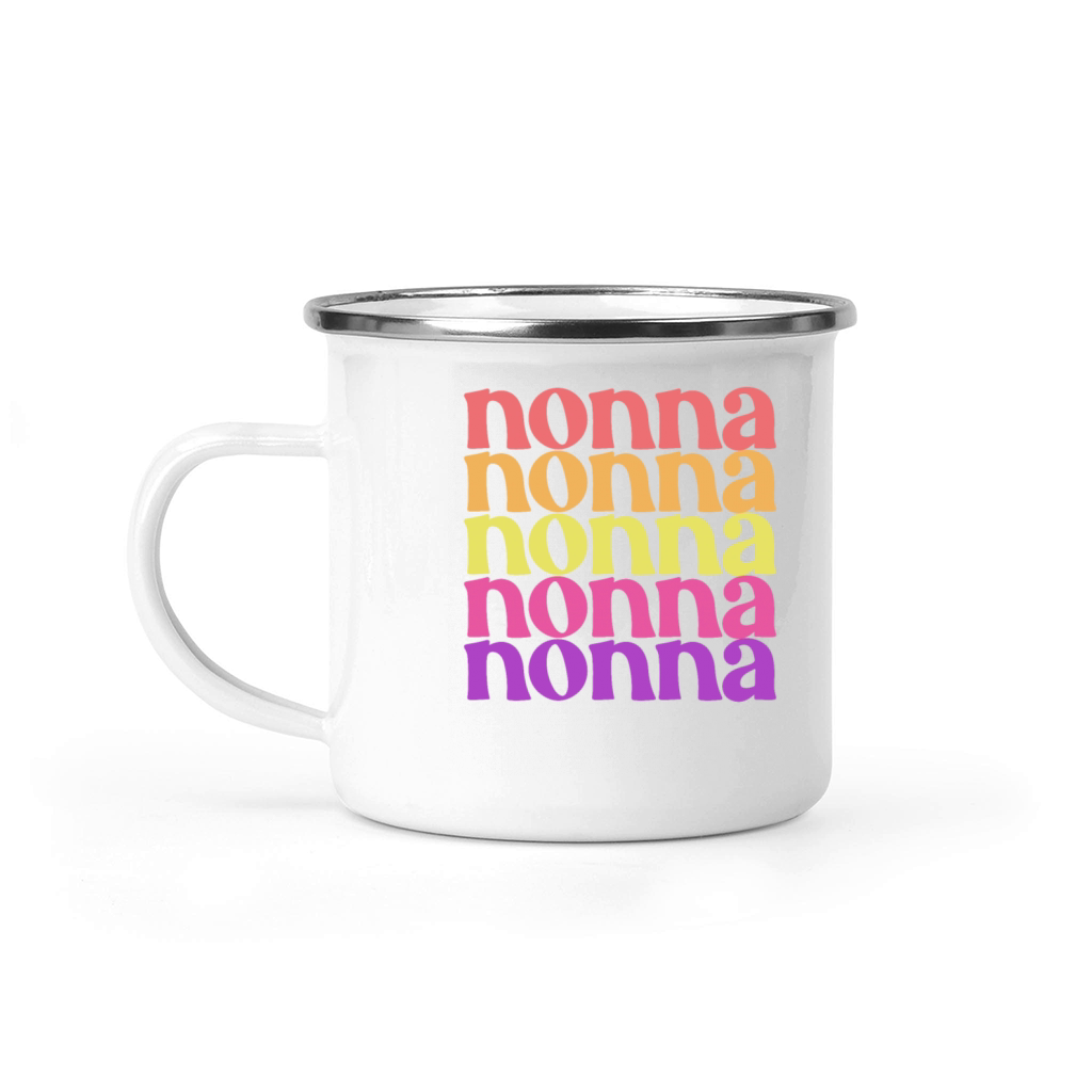 Nonna Mothers Day Italian Grandma Womens Nonna Camping Mug