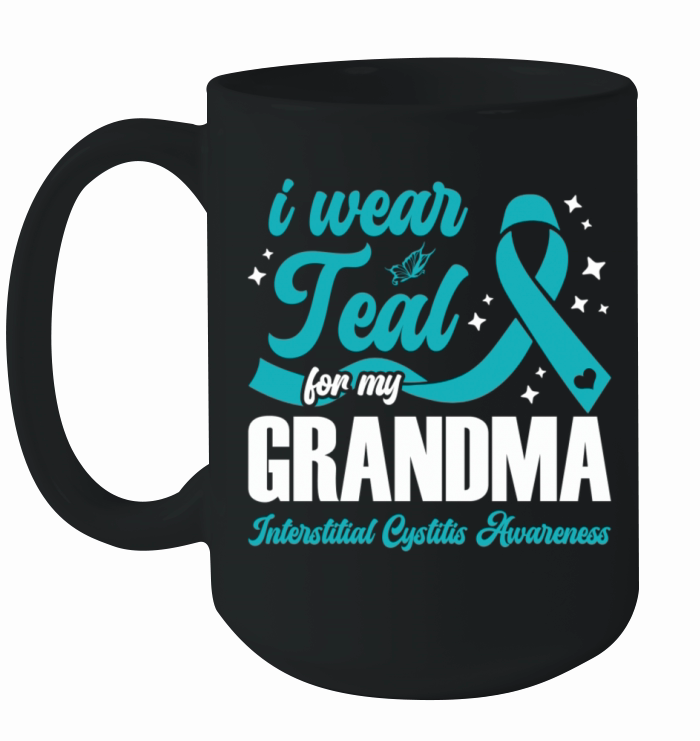 I Wear Teal For My Grandma Interstitial Cystitis Ceramic Mug