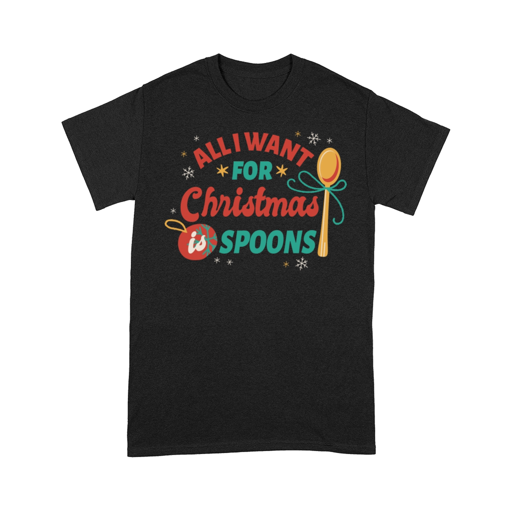 Spoons For Christmas With Including The Lettering Comfort T-shirt