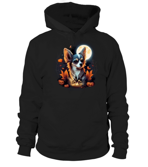 Chihuahua Halloween Costume - Scary Pumpkin Witch Hoodie Unisex