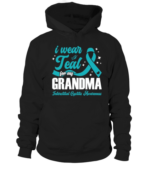I Wear Teal For My Grandma Interstitial Cystitis Hoodie Unisex