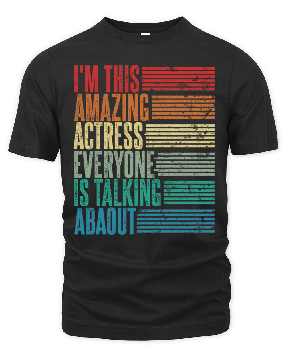 Vintage Actress Profession Gift Retro Organic Unisex T-shirt