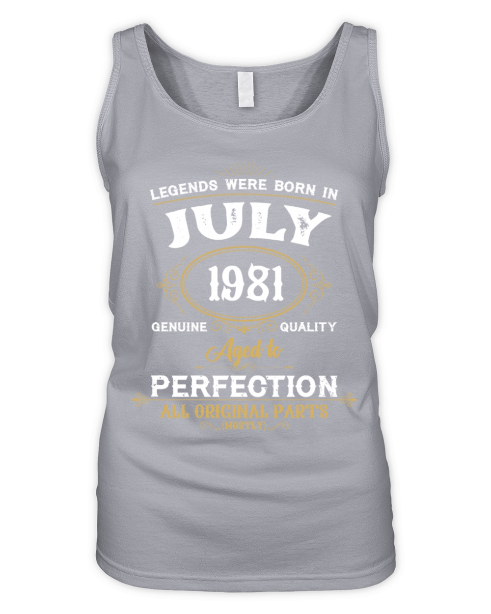Legends Were Born In July 1981 Organic Women's Tank Top