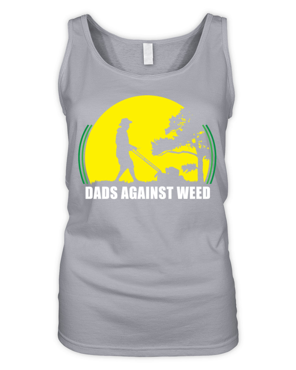Plant Daddy Dads Against Weed Lawnmower Dad Funny Organic Women's Tank Top