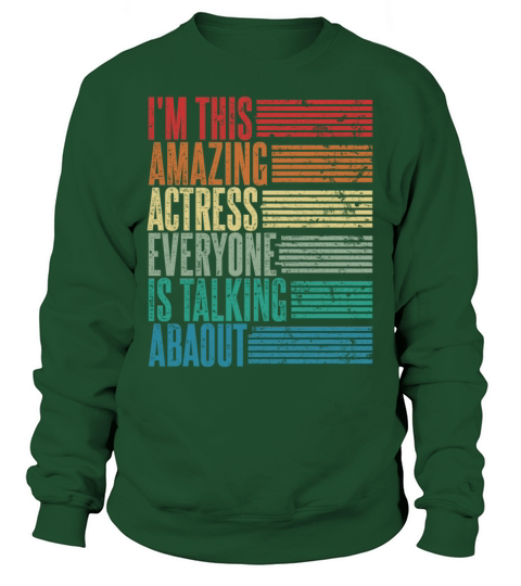 Vintage Actress Profession Gift Retro Sweatshirt Unisex