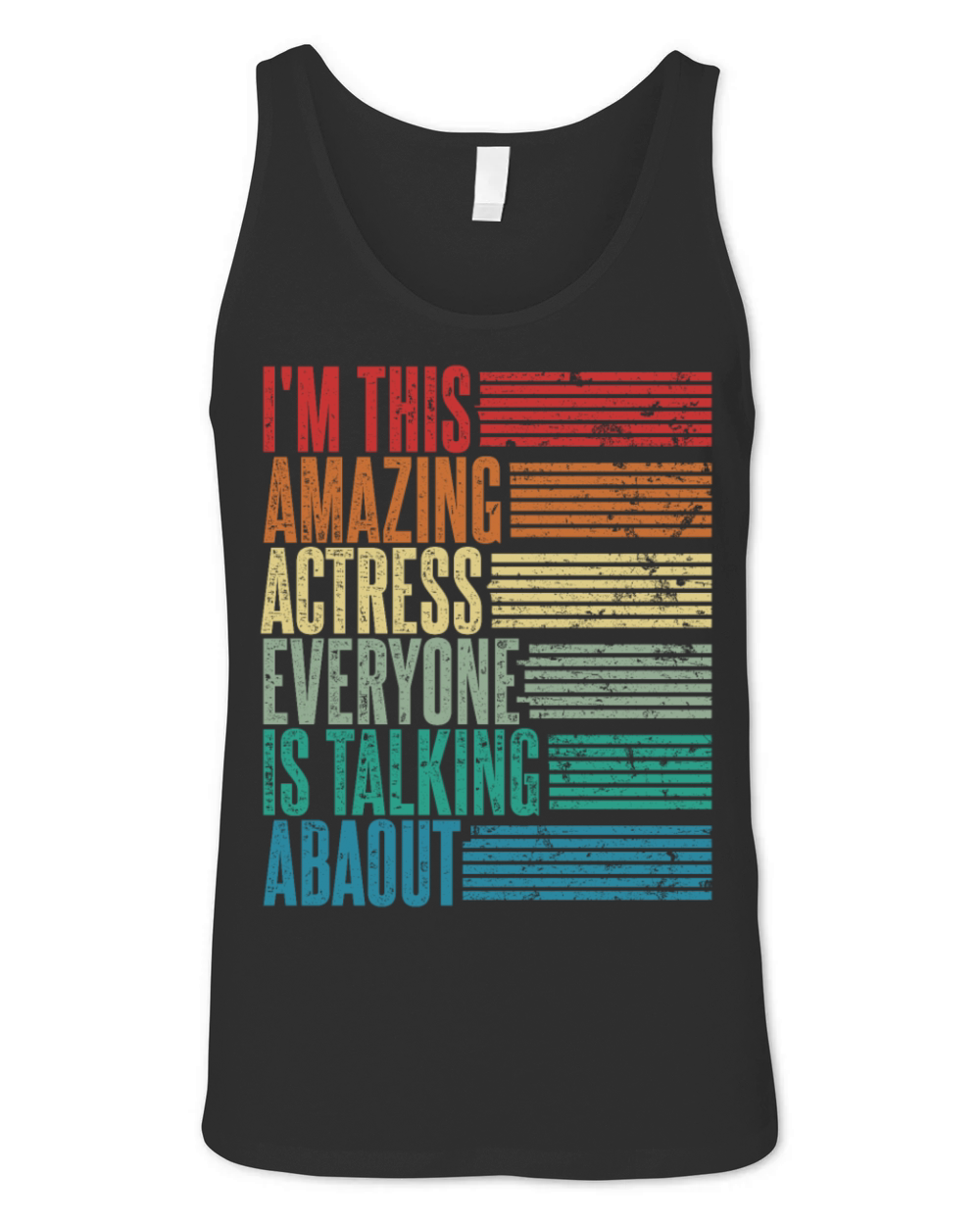 Vintage Actress Profession Gift Retro Unisex Jersey Tank
