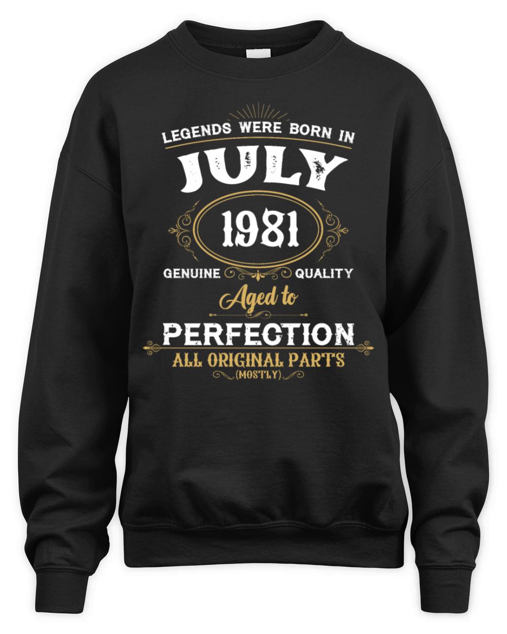 Legends Were Born In July 1981 Unisex Premium Crewneck Sweatshirt