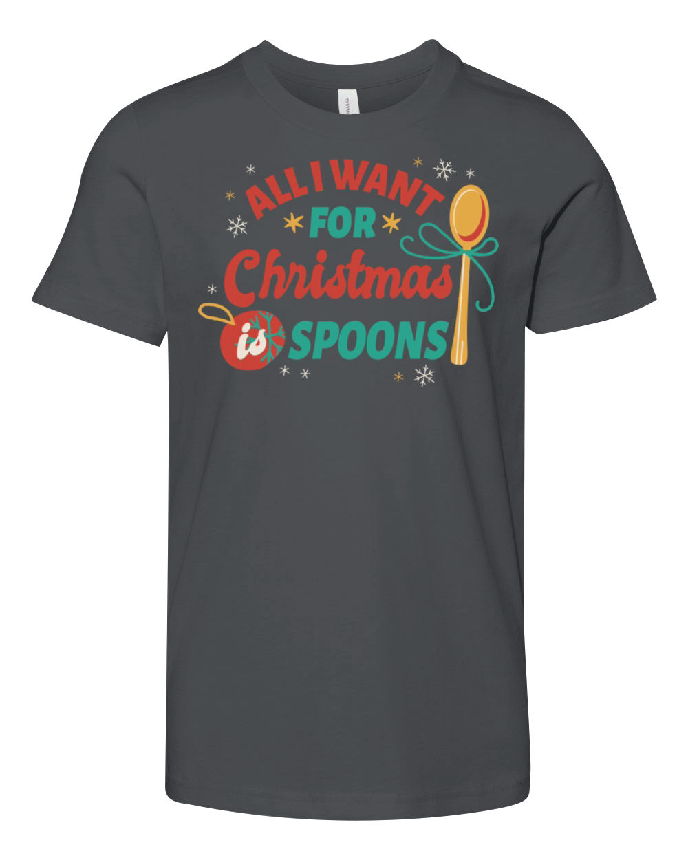 Spoons For Christmas With Including The Lettering Youth Unisex Jersey Tee