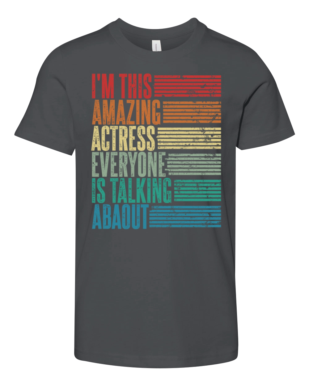 Vintage Actress Profession Gift Retro Youth Unisex Jersey Tee