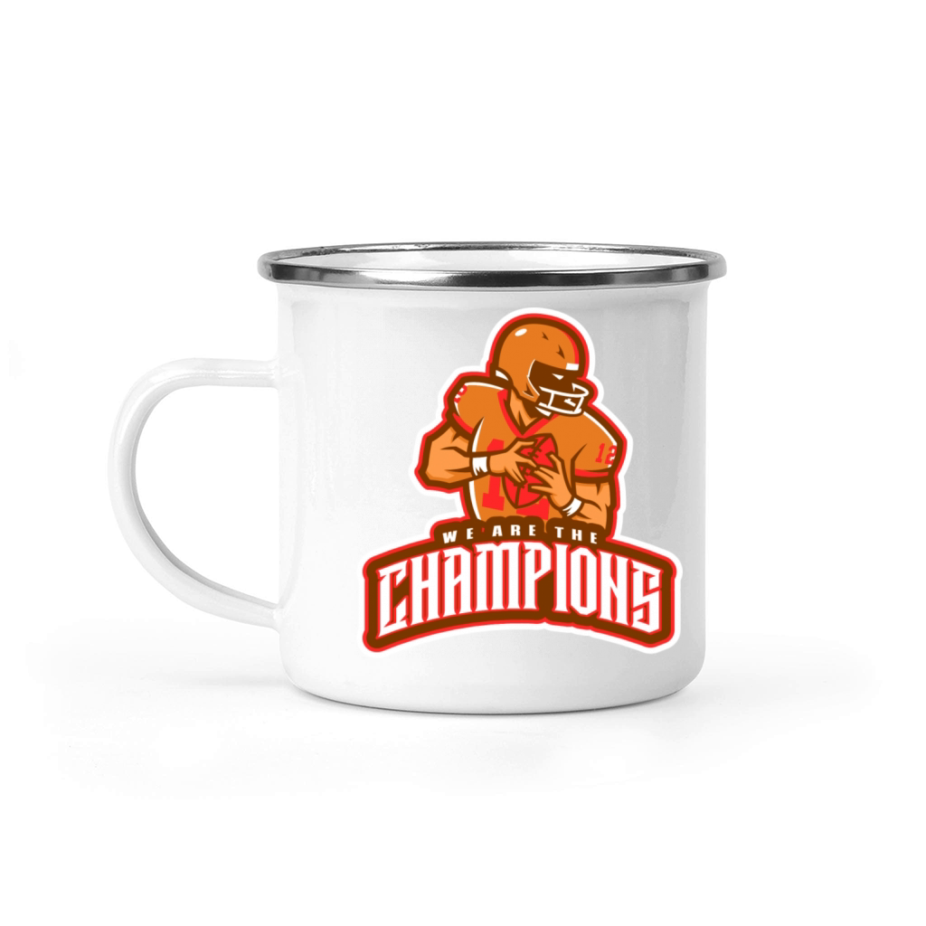 We Are The Champions American Football Sports Camping Mug