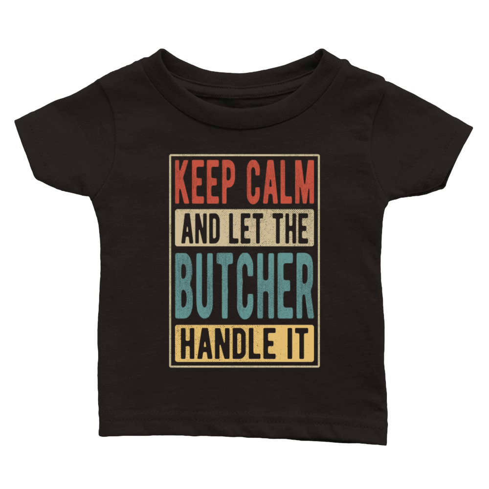 Butcher Retro Gift Classic Baby Crewneck T-shirt