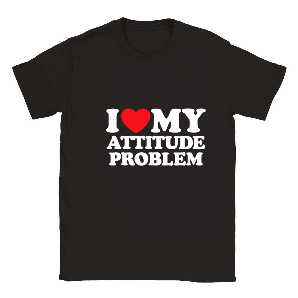 I Love My Attitude Problem Classic Kids Crewneck T-shirt
