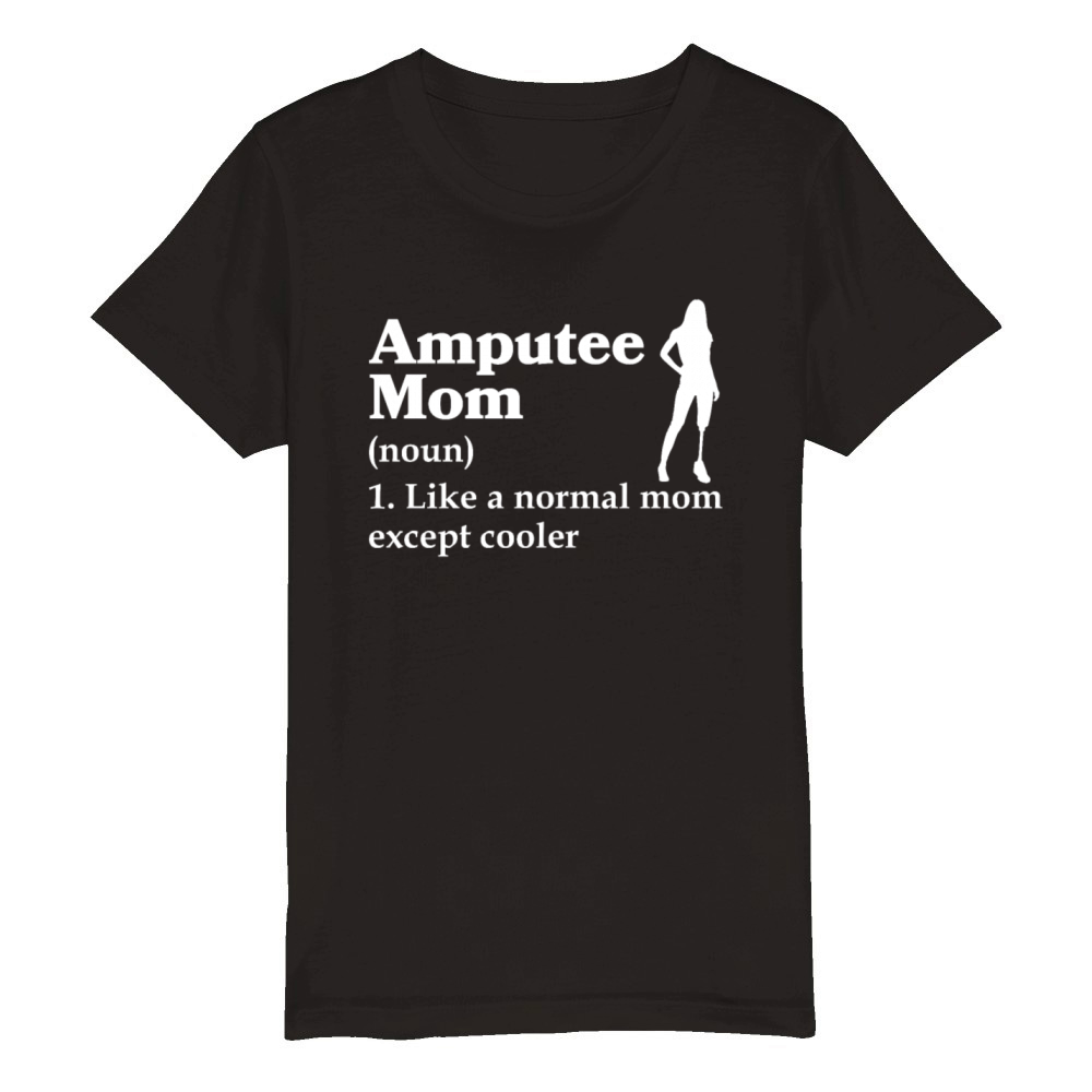 Amputee Mom Organic Kids Crewneck T-shirt
