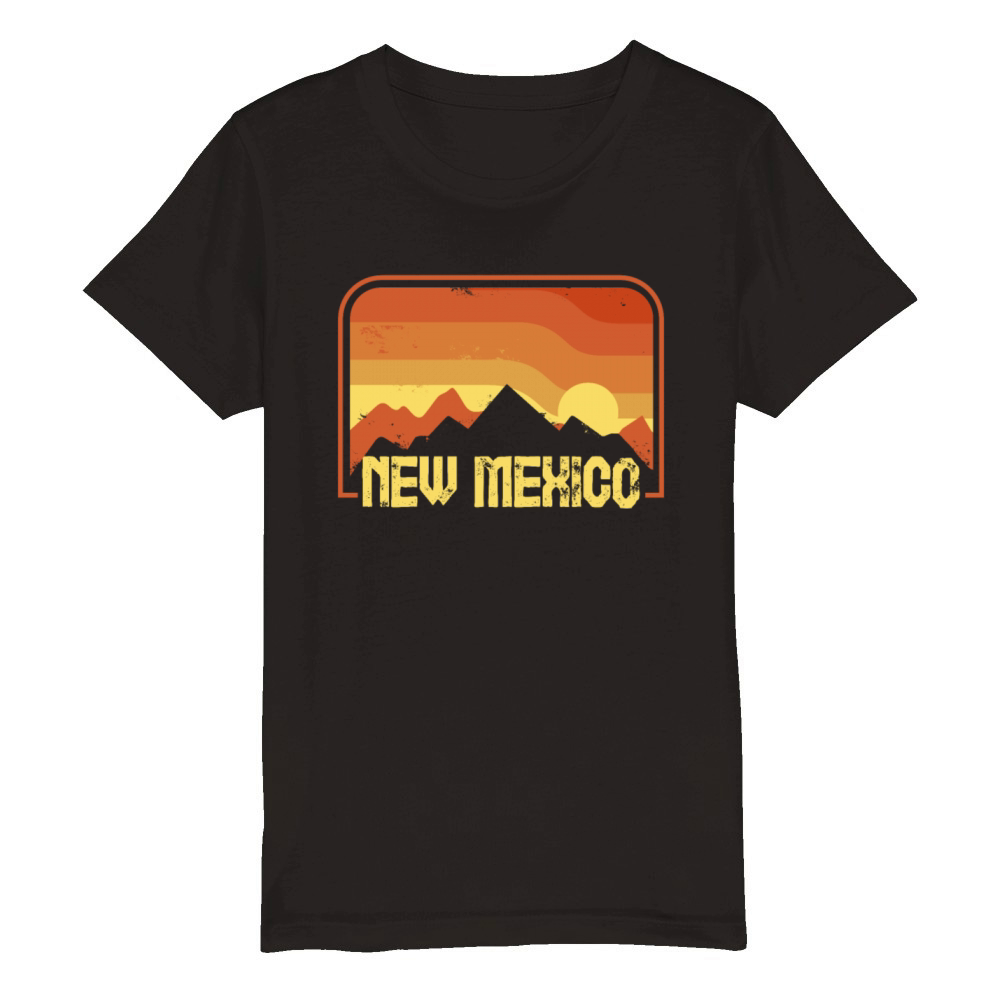 New Mexico Usa Staate Organic Kids Crewneck T-shirt