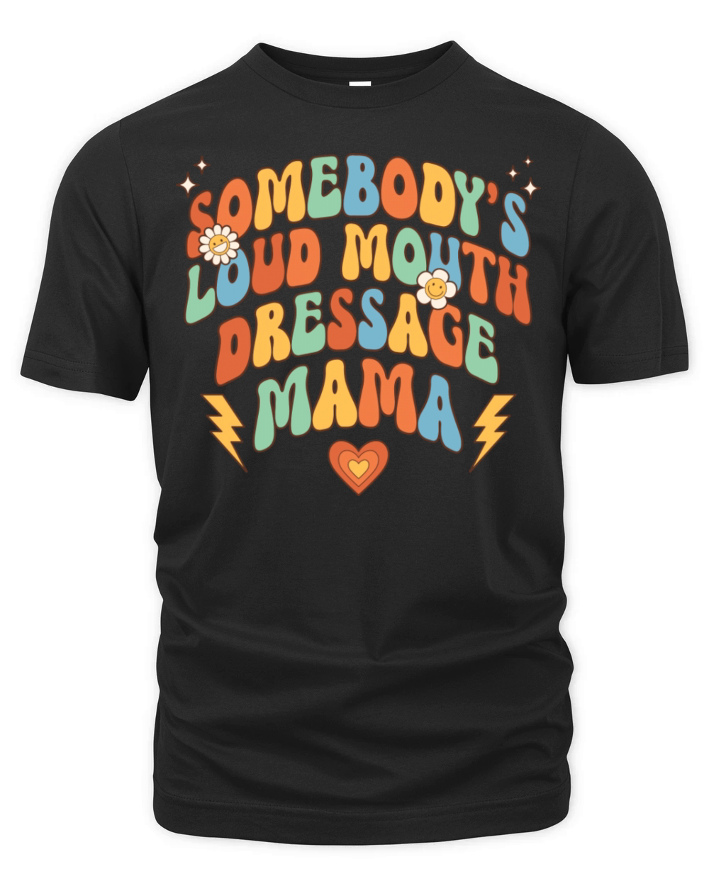 Retro Dressage Mama Mothers Day Organic Unisex T-shirt