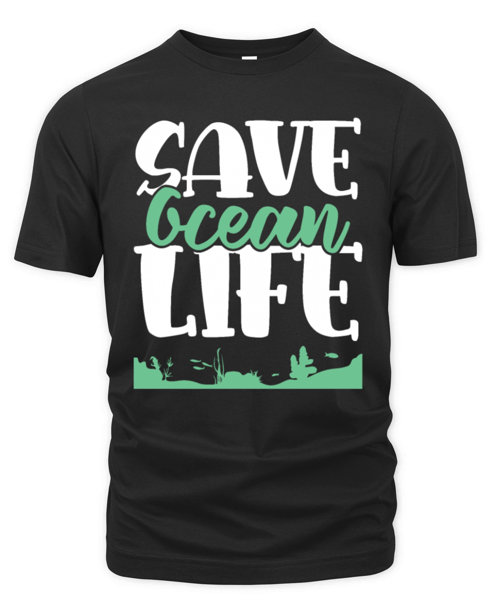 save the ocean life Organic Unisex T-shirt