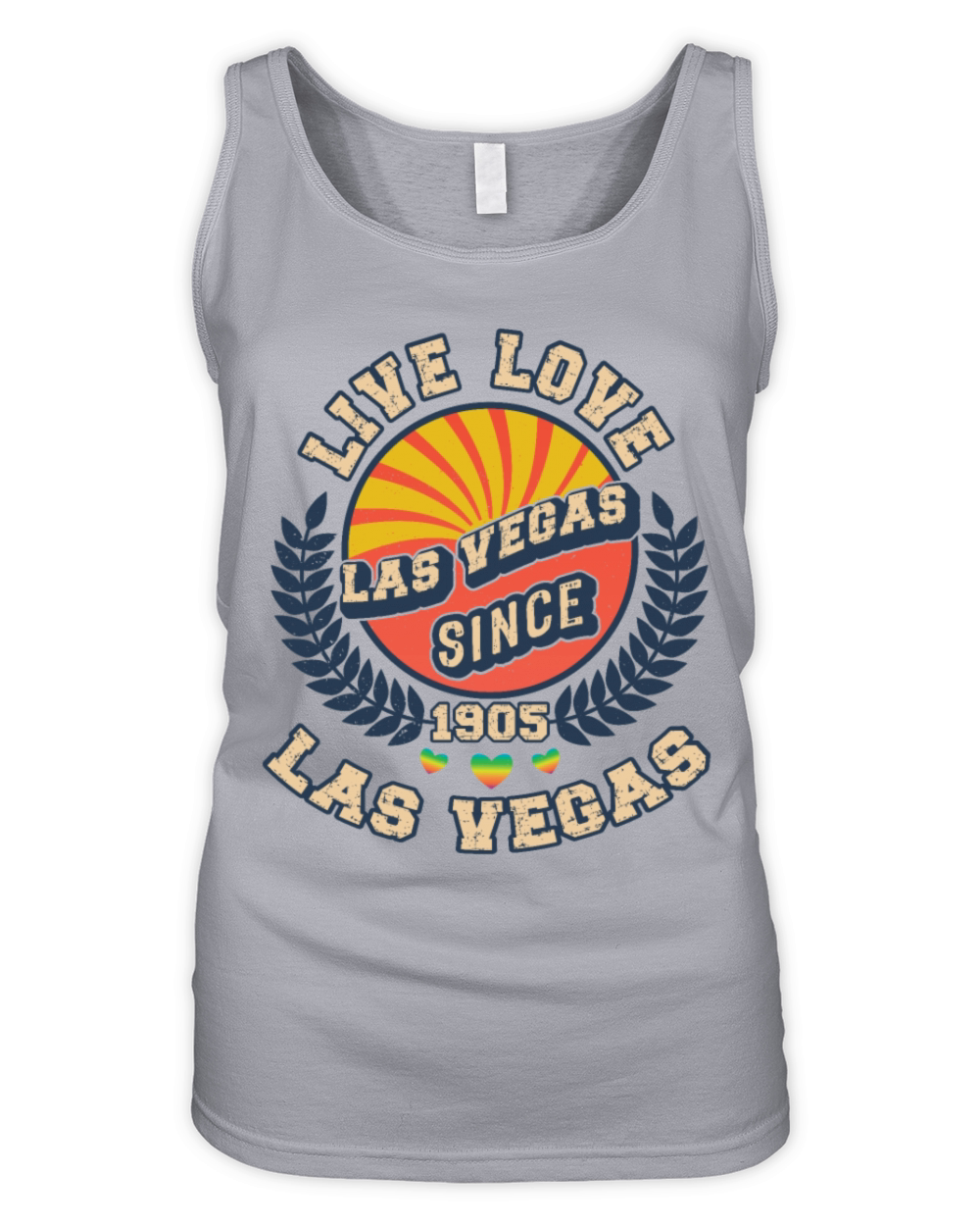 Funy Retro Vintage Las Vegas 1905 graphic design Organic Women's Tank Top