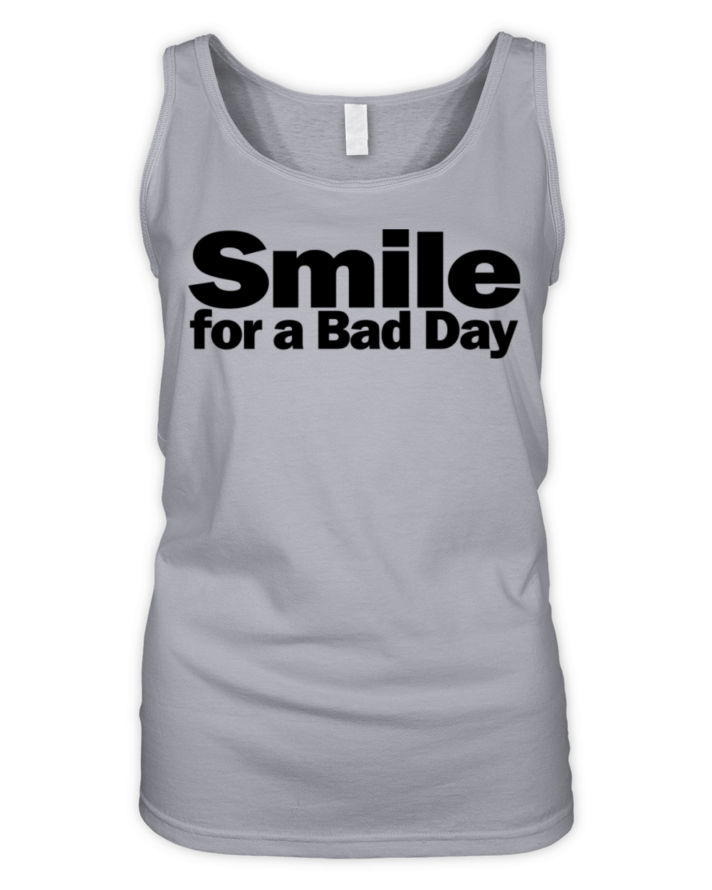 Smile for a Bad Day 1A Organic Women's Tank Top