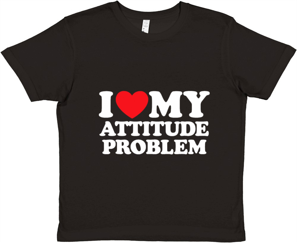 I Love My Attitude Problem Premium Kids Crewneck T-shirt