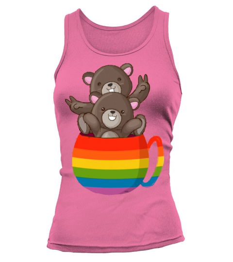 Bear Rainbow Flag Bears Cup Gay Pride Graphic Tank top Woman
