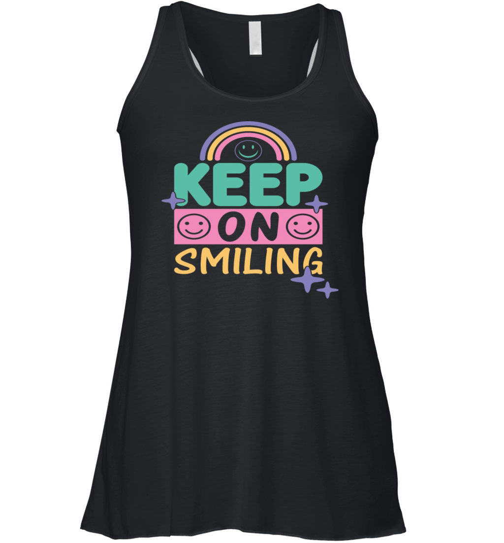 Keep On Smiling Women's Flowy Tank Top