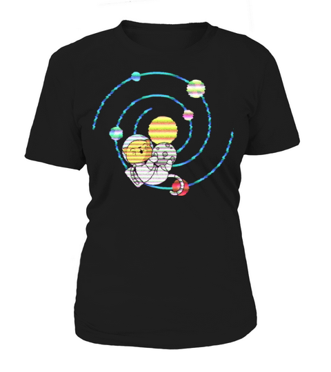 Cat on Orbit Vintage Women's T-Shirt