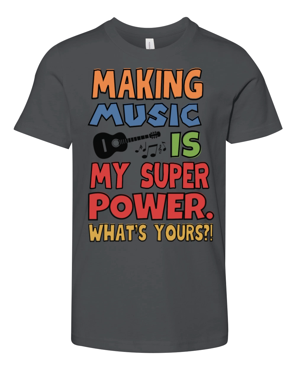 Making Music Is My Superpower Youth Unisex Jersey Tee