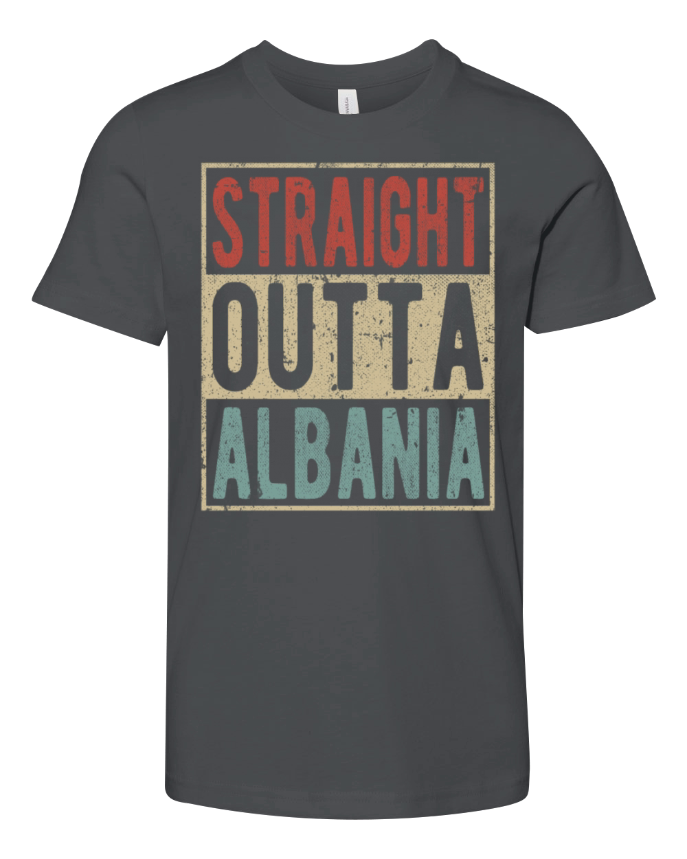 Straight outta Albania Youth Unisex Jersey Tee