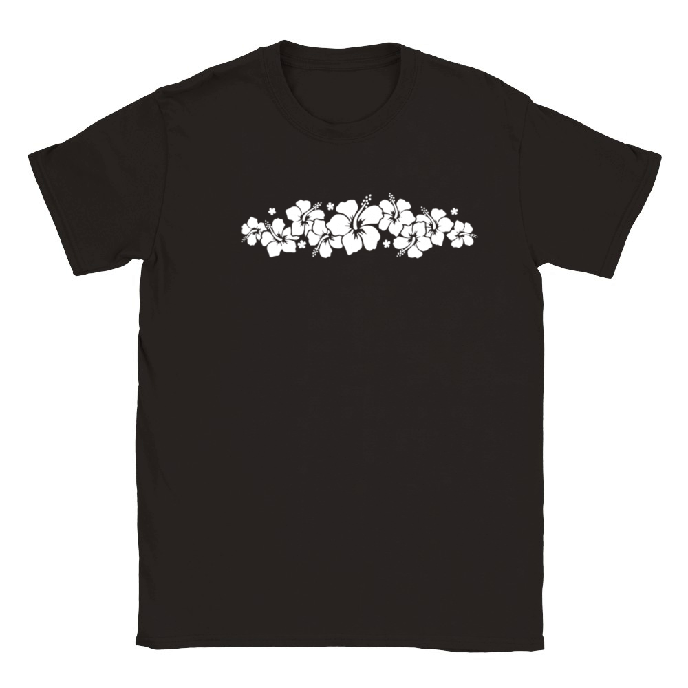 Hibiscus Flower Classic Kids Crewneck T-shirt