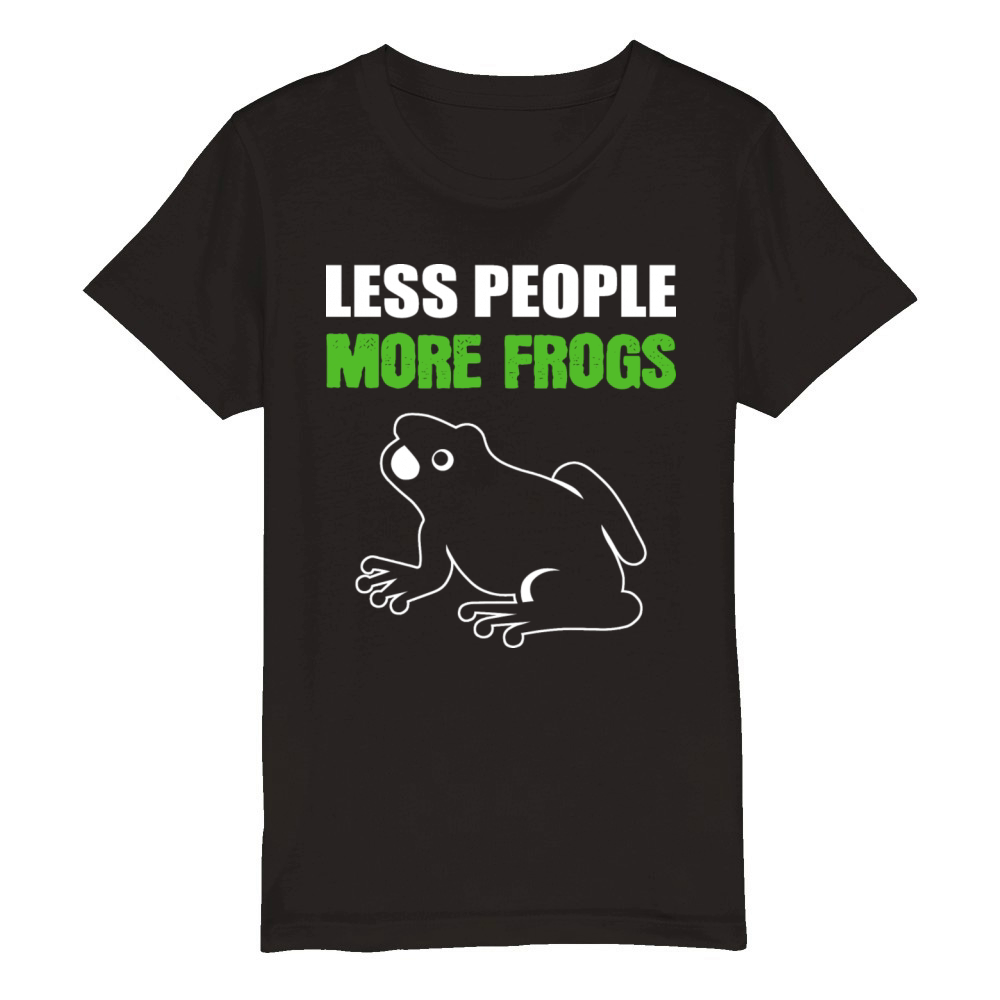 More Frogs Zookeeper Gift Organic Kids Crewneck T-shirt