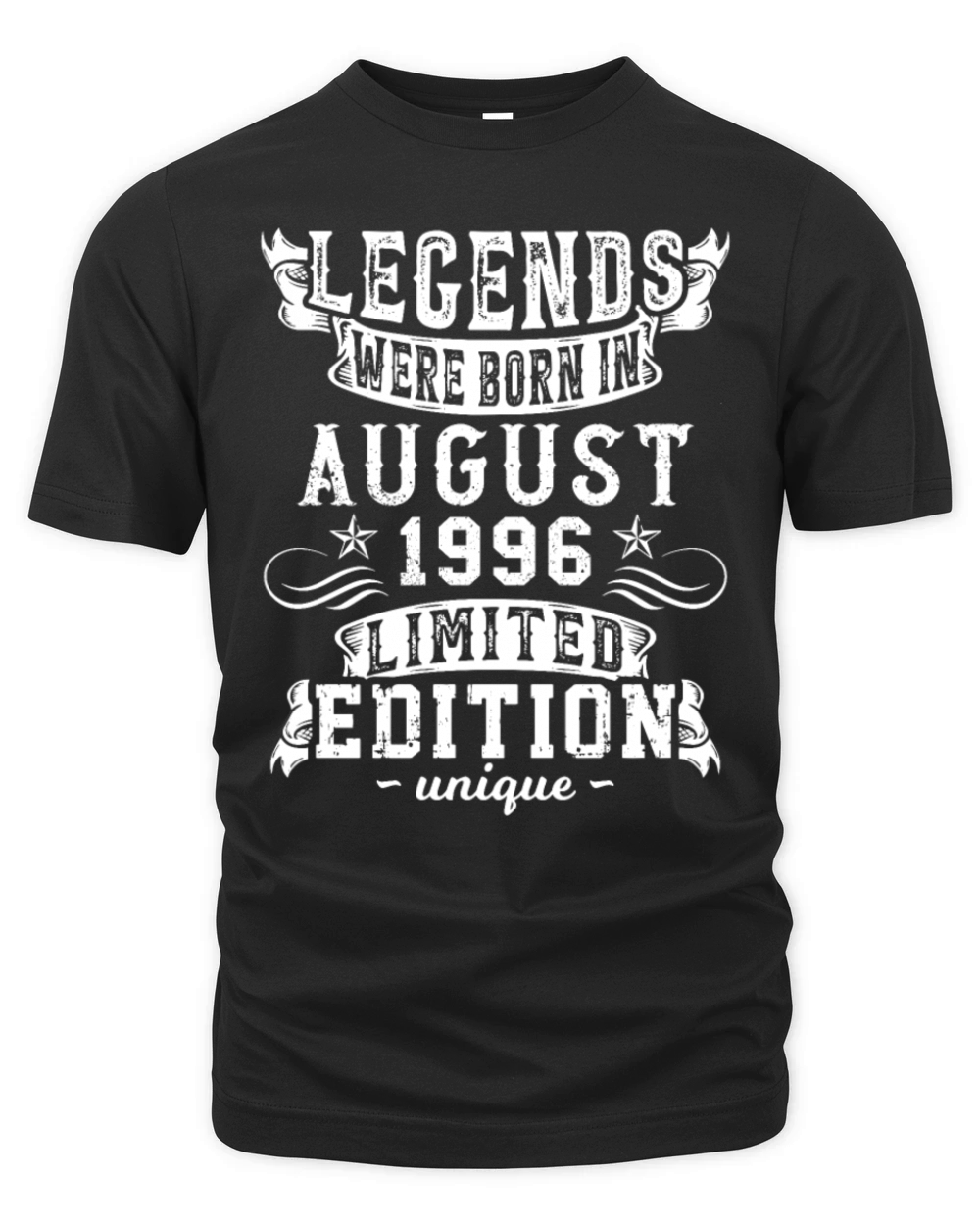 Birthday August 1996 Year Limited Edition Vintage Organic Unisex T-shirt