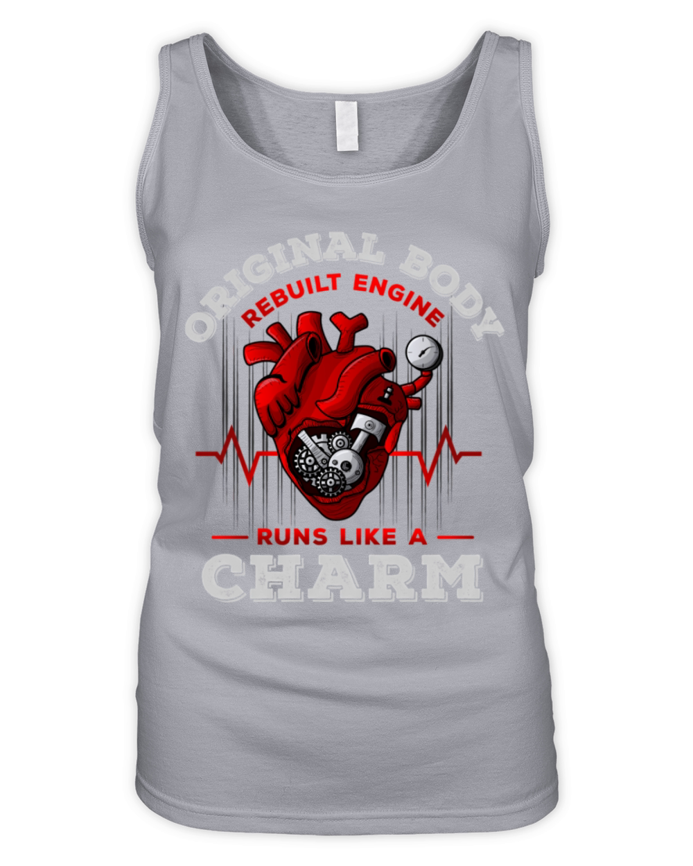 Heart Bypass I Original Body Rebuilt Engine Run Li Organic Women's Tank Top