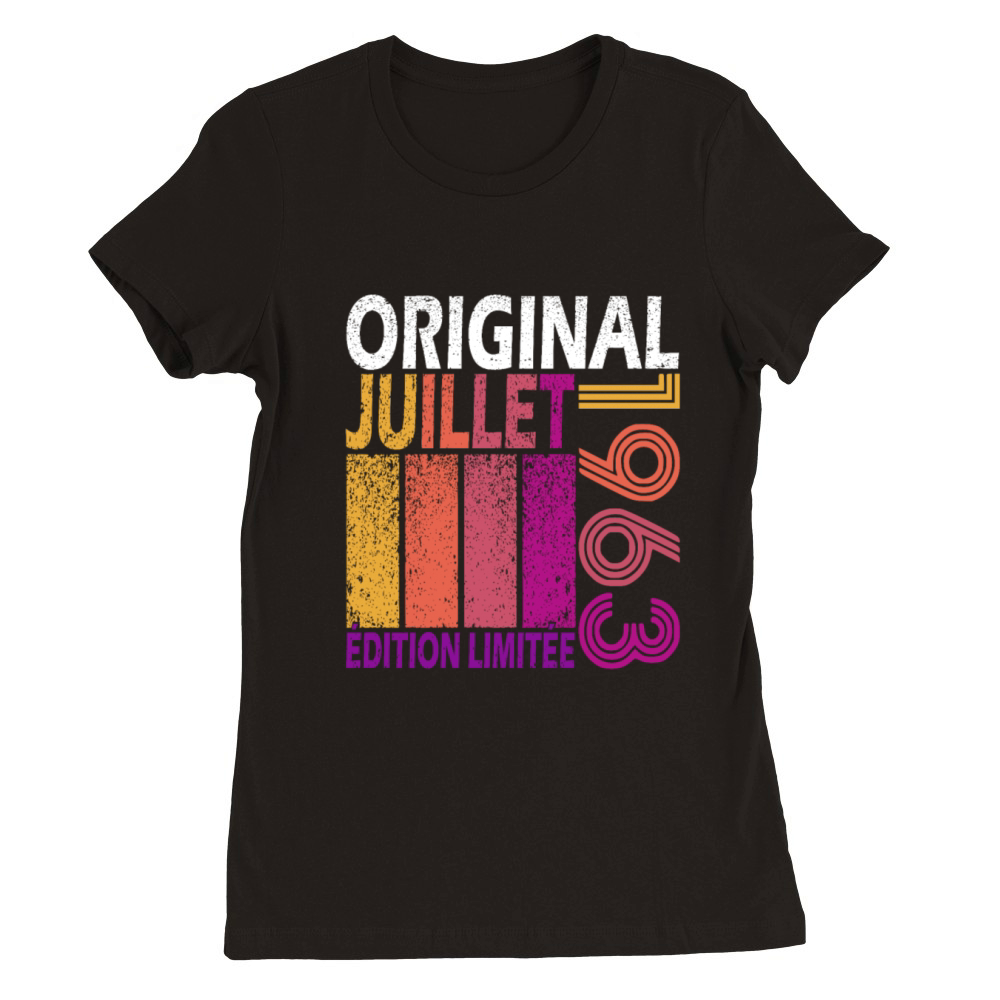 July 1963 Vintage Retro Anniversary 1963 Premium Womens Crewneck T-shirt