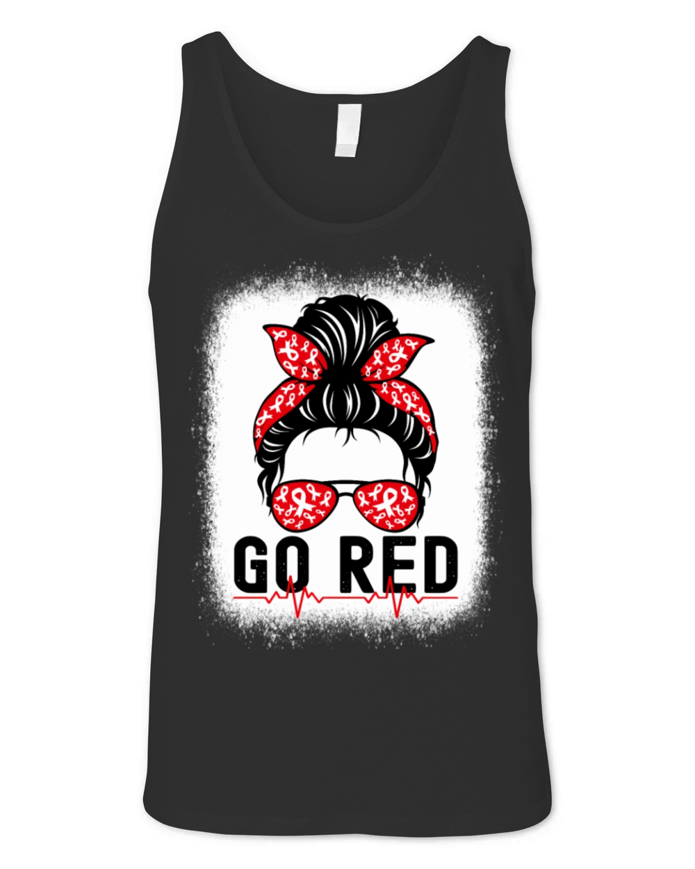 Go Red American He Health Month Awareness In Unisex Jersey Tank