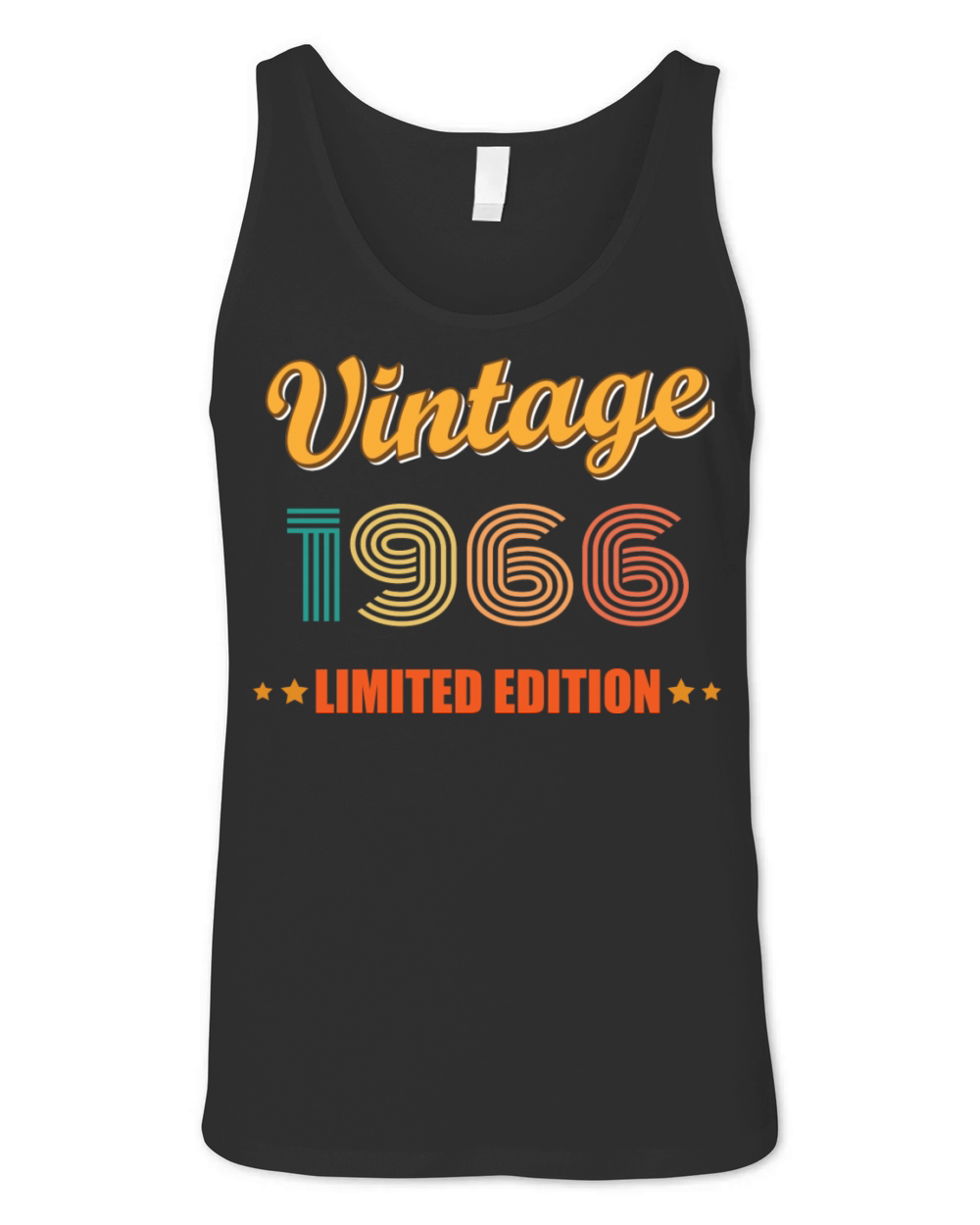 Vintage 1966 Limited Edition Birthday Idea Unisex Jersey Tank