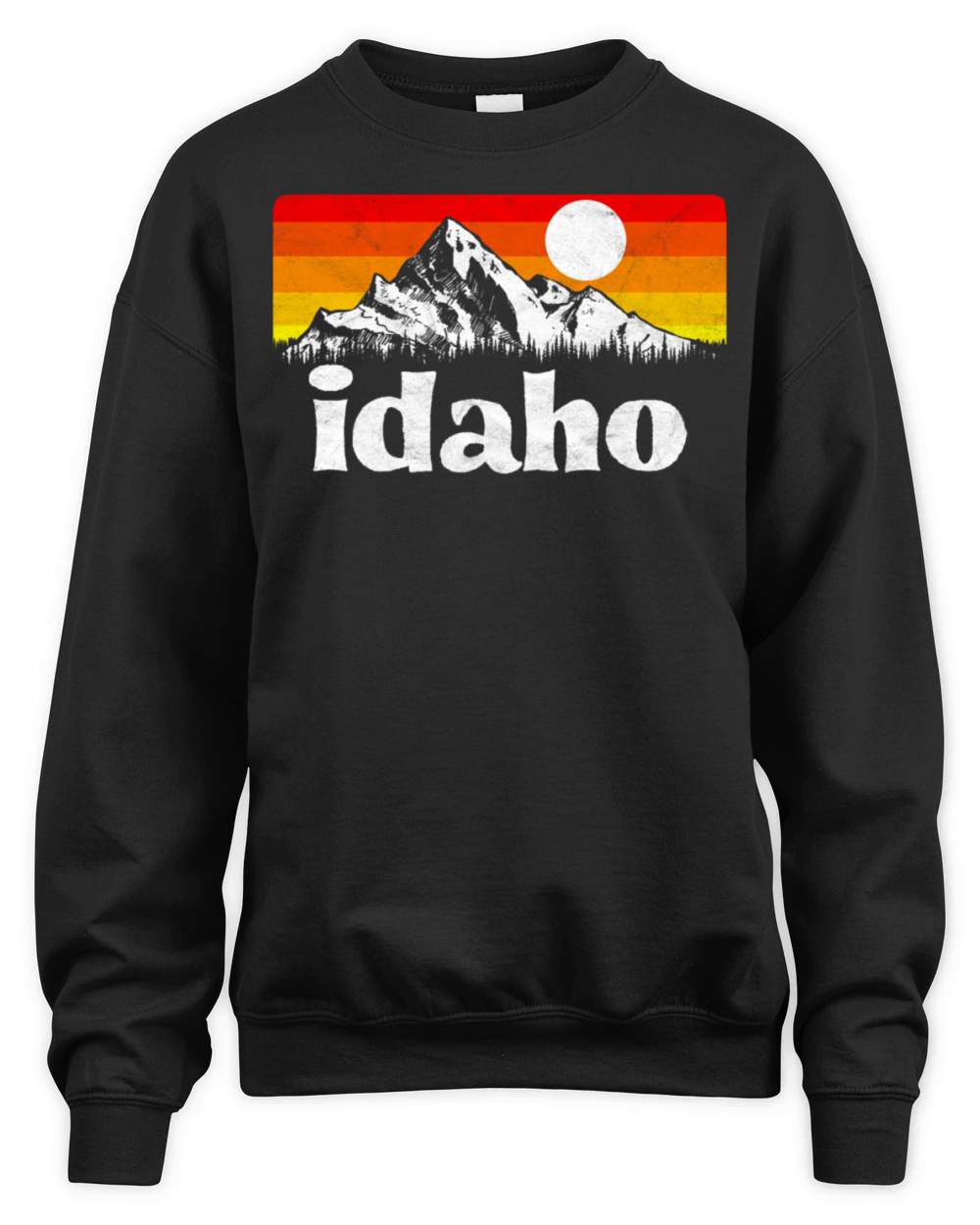 State Of Idaho Distressed Unisex Premium Crewneck Sweatshirt