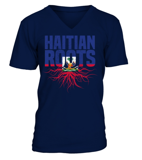 Haitian Roots V-Neck T-shirt