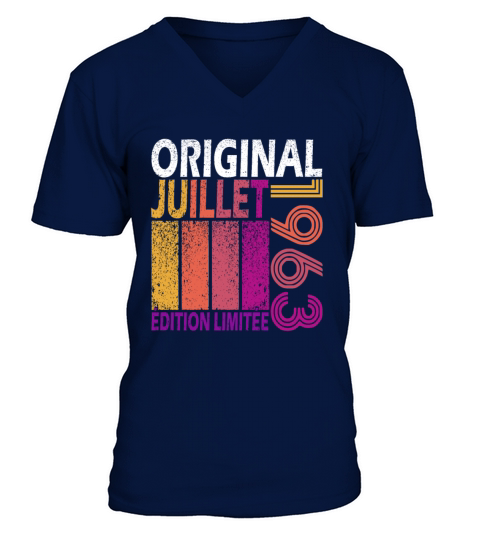 July 1963 Vintage Retro Anniversary 1963 V-Neck T-shirt