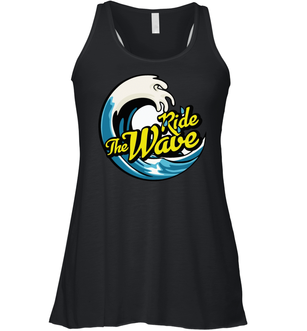 Ride the wave Beach Tropical Hello Summer Women's Flowy Tank Top