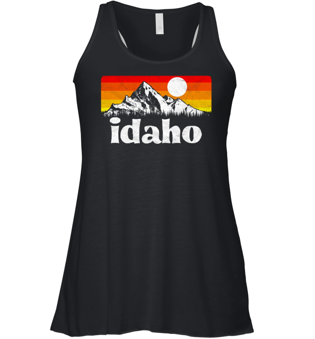 State Of Idaho Distressed Women's Flowy Tank Top
