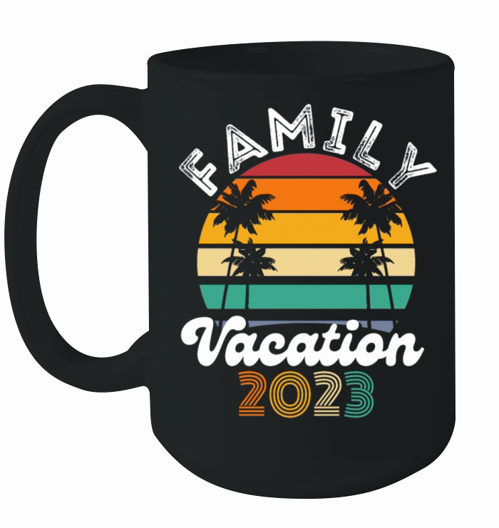 Family Vacation 2023 Beach Matching Summer 2023 Ceramic Mug