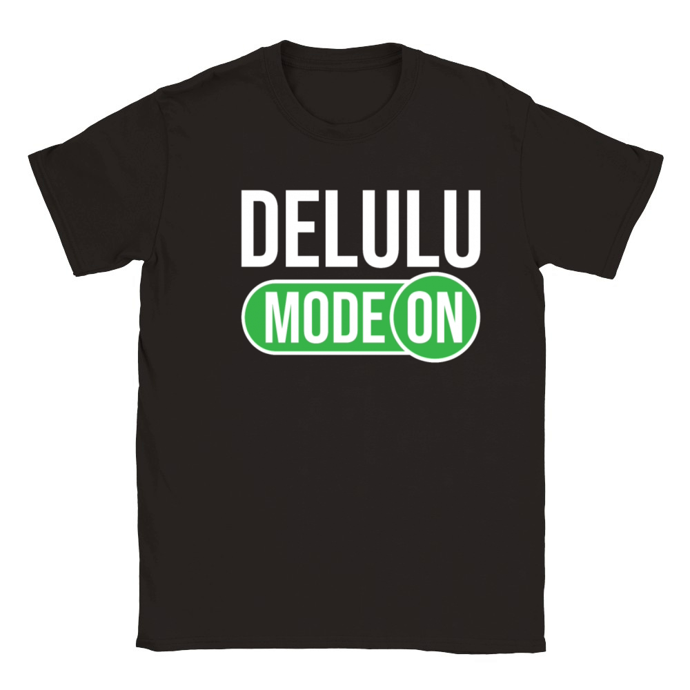 Delulu Saying Delulu Mode Classic Kids Crewneck T-shirt