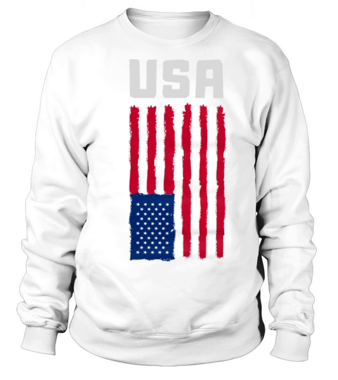 USA Flag Patriotic 4th of July America day of Inde Sweatshirt Unisex