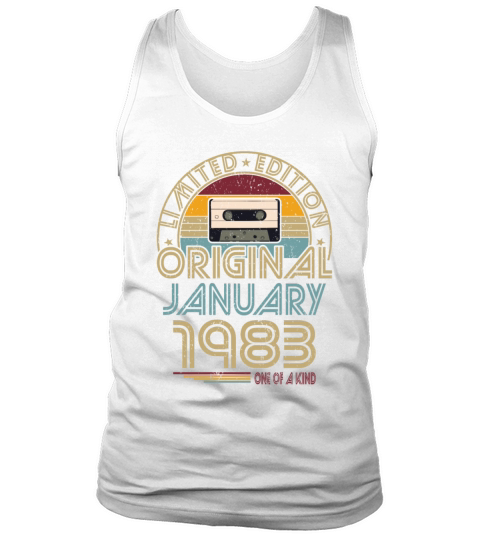 40th birthday january 1983 original 1983 Tank Top Unisex