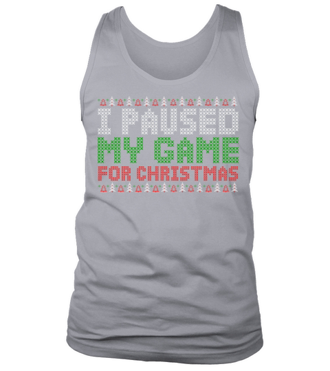Paused Game Christmas Xmas X Mas Santa Tank Top Unisex